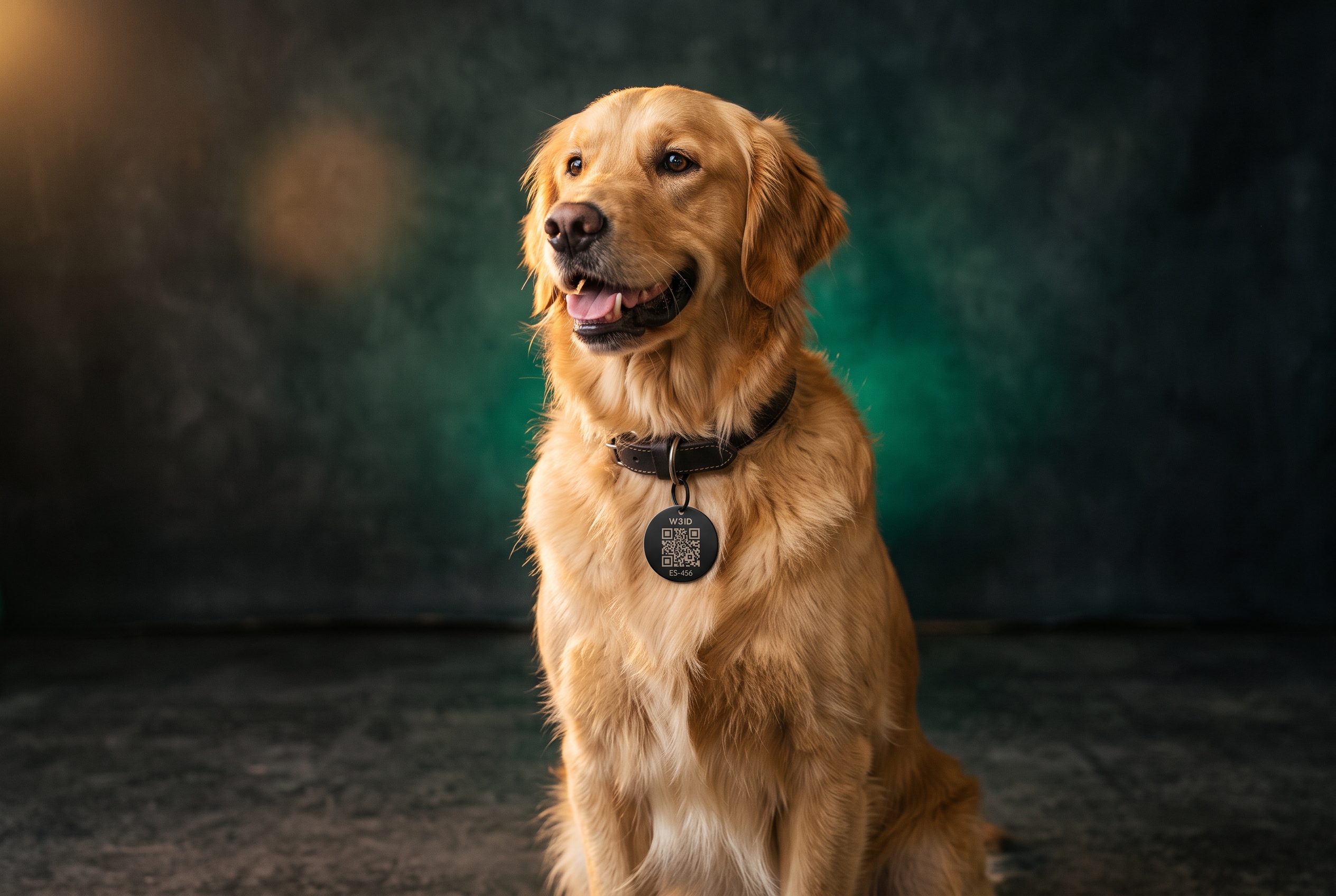 Perro con placa Mascotas.eth
